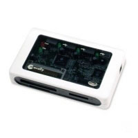 Macally USB2.0 3 ports hub & 8 in 1 card reader, UK AC adaptor (U2-HUBRD-UK)